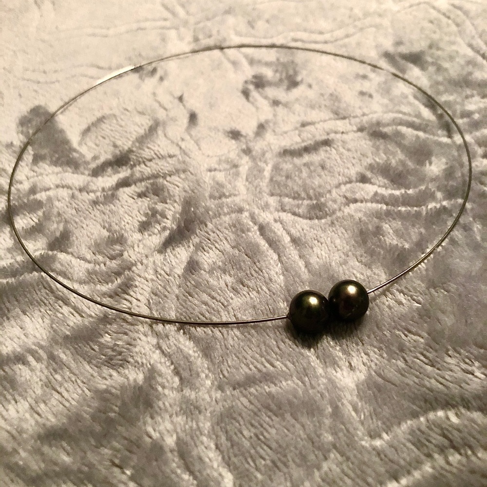 Local Artist’s Fresh Water Black Pearl Necklace